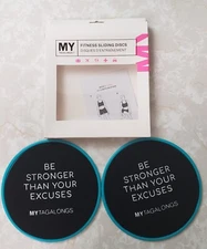 NEW MYTagalongs Fitness Sliding Discs in teal