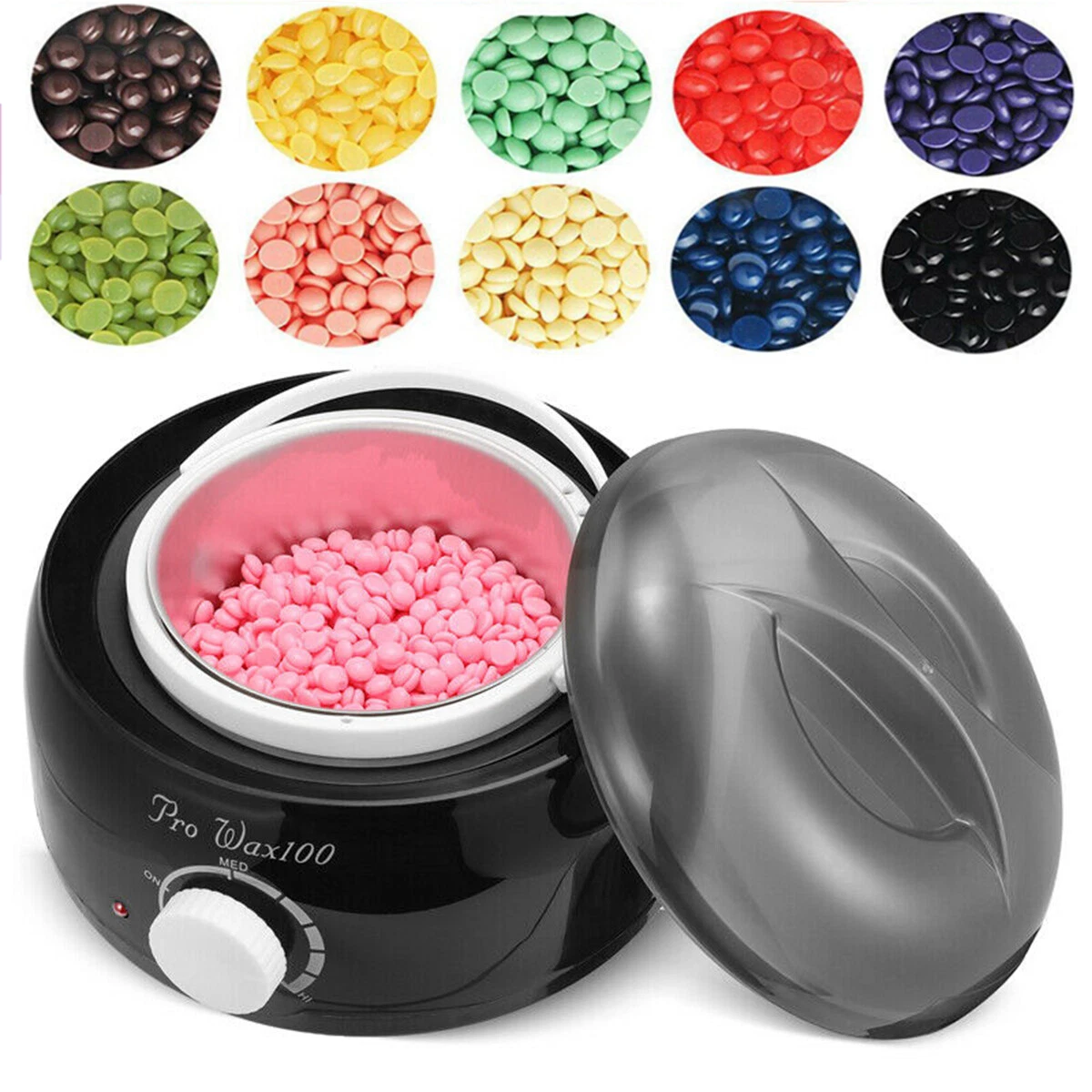 Electric Wax Warmer for Hair Removal - Black and Pink by Salon