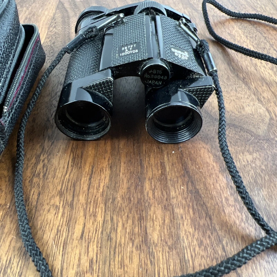 Vintage Tasco 8x20 Premium Pocket Binoculars Roof Prism BAK-4 J-B15 Black - Image 3 of 4
