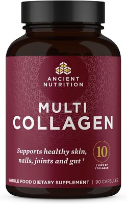 Ancient Nutrition Multi Collagen (Types 1, 2, 3, 5, 10) Capsules, 90 Ct