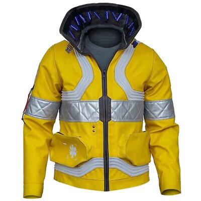 David Martinez Edgerunners Jacket Neon Yellow Cosplay Halloween Costume Coat