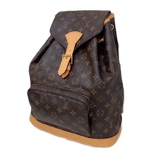 Louis Vuitton Montsouris GM  Backpack Bag M51135 Monogram Leather Used