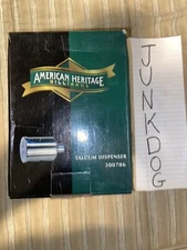 Vintage American Heritage Billions CHALK TALCUM DISPENSER 300786 Brand New Box