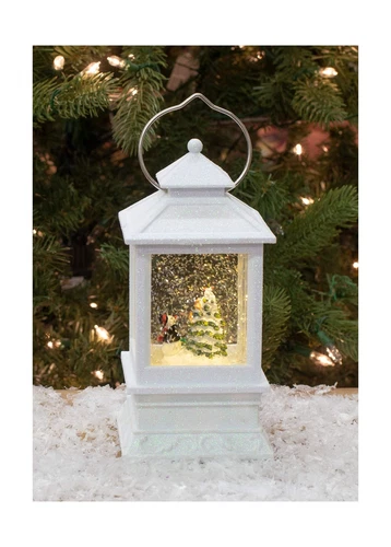 Roman Inc. LED Lantern with Snowman Winter Scene - Thumbnail 2