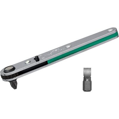 ANEX 425 Ultra Low Profile Offset Ratcheting Screwdriver 90 Degree Magnetic Bits