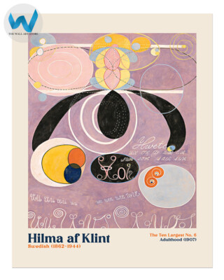 Hilma Af Klint Poster - Nr. 6 Wandbilder Erwachsenenalter 1907 - 12X16/16X20/...