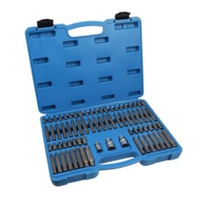 Innen-Vielzahn-Sechskant Steckschl&uuml;ssel-Satz-Set N&uuml;sse Ribe Bit Bitbox Torx Kfz