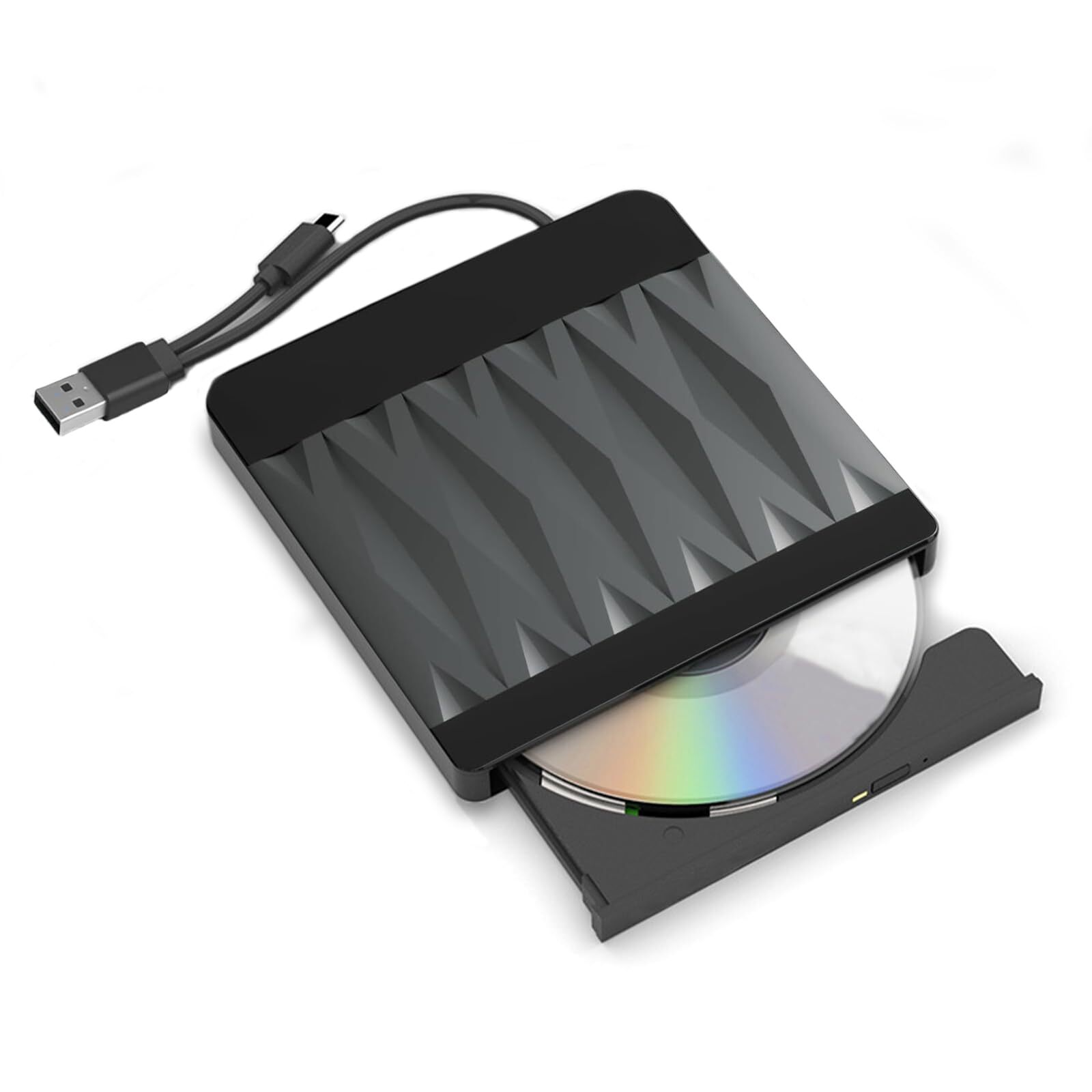 External CD/Drive for Laptop USB 3.0 CD ROM Burner Slim Portable CD Reader Pl...