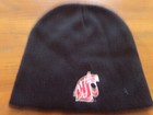 WASHINGTON STATE UNIVERSITY "Cougars" "Soft Top Beanie" OSFM BLACK NWOT $20 — photo 2