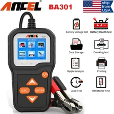 Auto 6V 12V Car Battery Tester Analyzer 100-2000 CCA Cranking Charging System US
