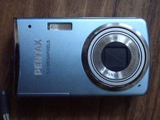 Rare blue PENTAX Optio M50 8MP Digital Camera. Broken screen.- Cost  200