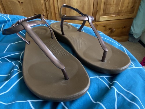 fitflops size 6 iqushion bronze sandle | eBay