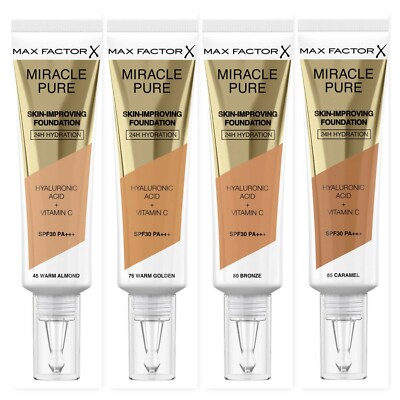 MAX FACTOR Miracle Pure Skin Improving Foundation 30ml - Farbton wählbar - NEU