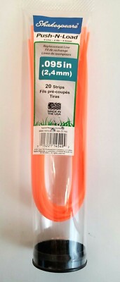 SHAKESPEARE  Push-N-Load  0.095'' Pre-Cut Trimmer Line (only 15 Strips)