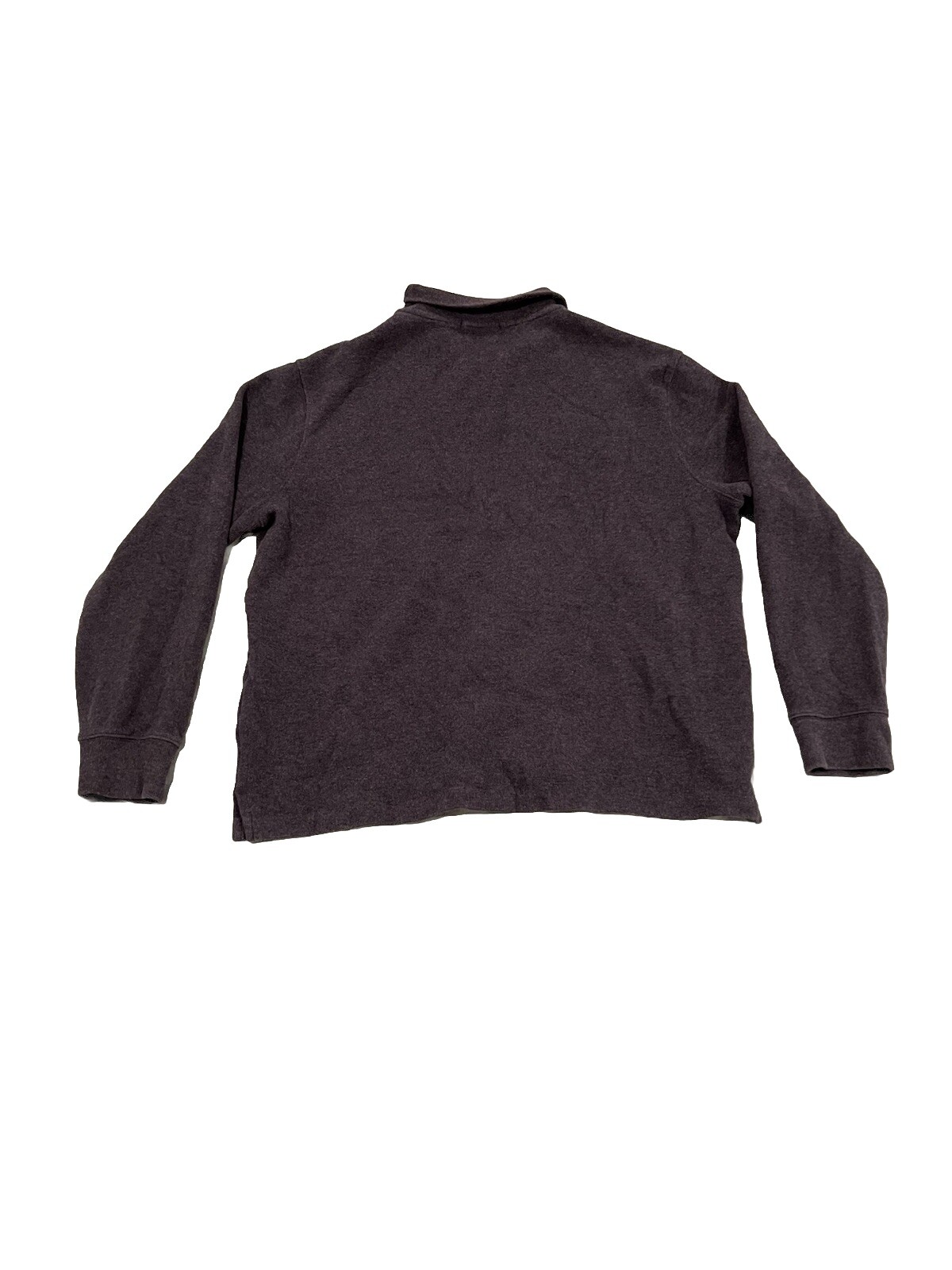 Polo Ralph Lauren maglione uomo grande grigio rosso pony quarto zip felpa