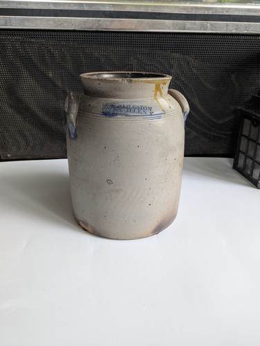 Antique W.W. & D. Weston - ELLENVILLE, N.Y. New York stoneware Crock, Jug