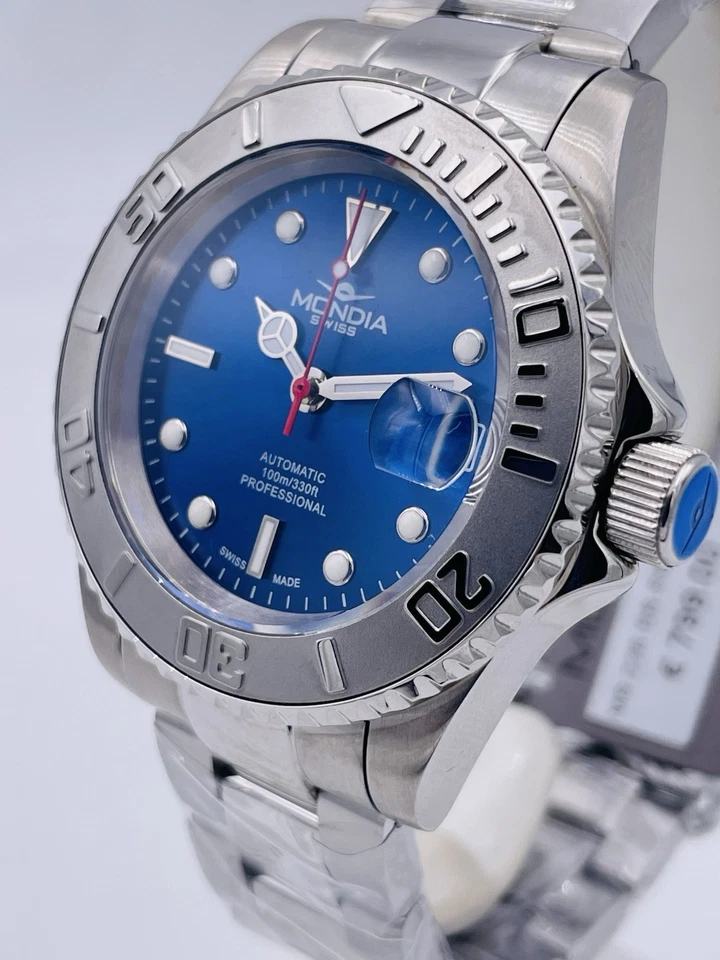 Orologio Mondia Swiss Sellita Sw200 41mm Acciaio MS226BL/799 Scontatissimo New - Image 2 of 4