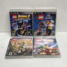 LEGO Batman 2 Jurassic World Marvel Indiana Jones 2 4 PS3 Game Lot