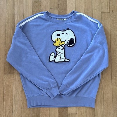 Aeropostale Peanuts Crewneck Sweatshirt Unisex Small Woodstock Snoopy Hugs 