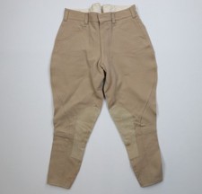 Vintage 50s Mens Size 30 Wool Blend Suede Leather Horse Riding Pants Breeches
