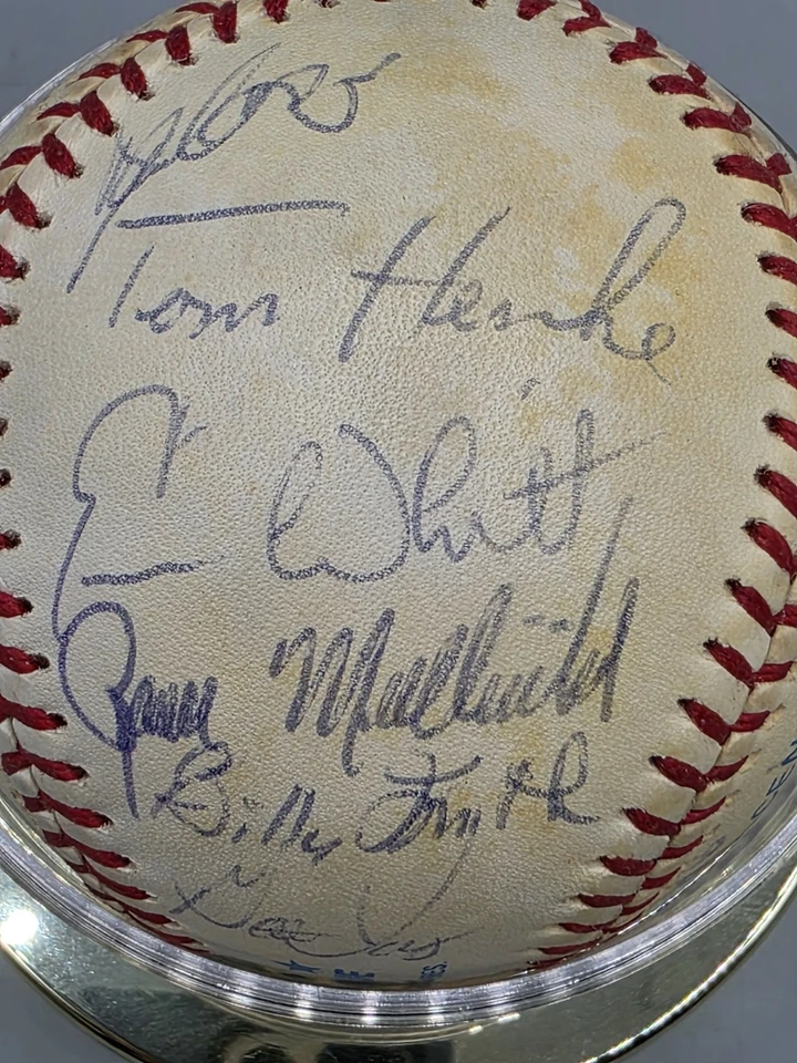 Béisbol autografiado por el equipo Toronto Blue Jays 1986, 26 firmas - STIEB, CLAVE Foto 4 de 4