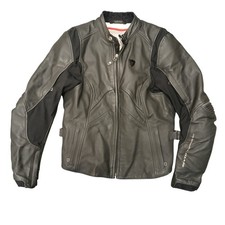 REV?IT! Motorcycle Jacket Leather Engineered Skin Series Revit Black Small EU 44