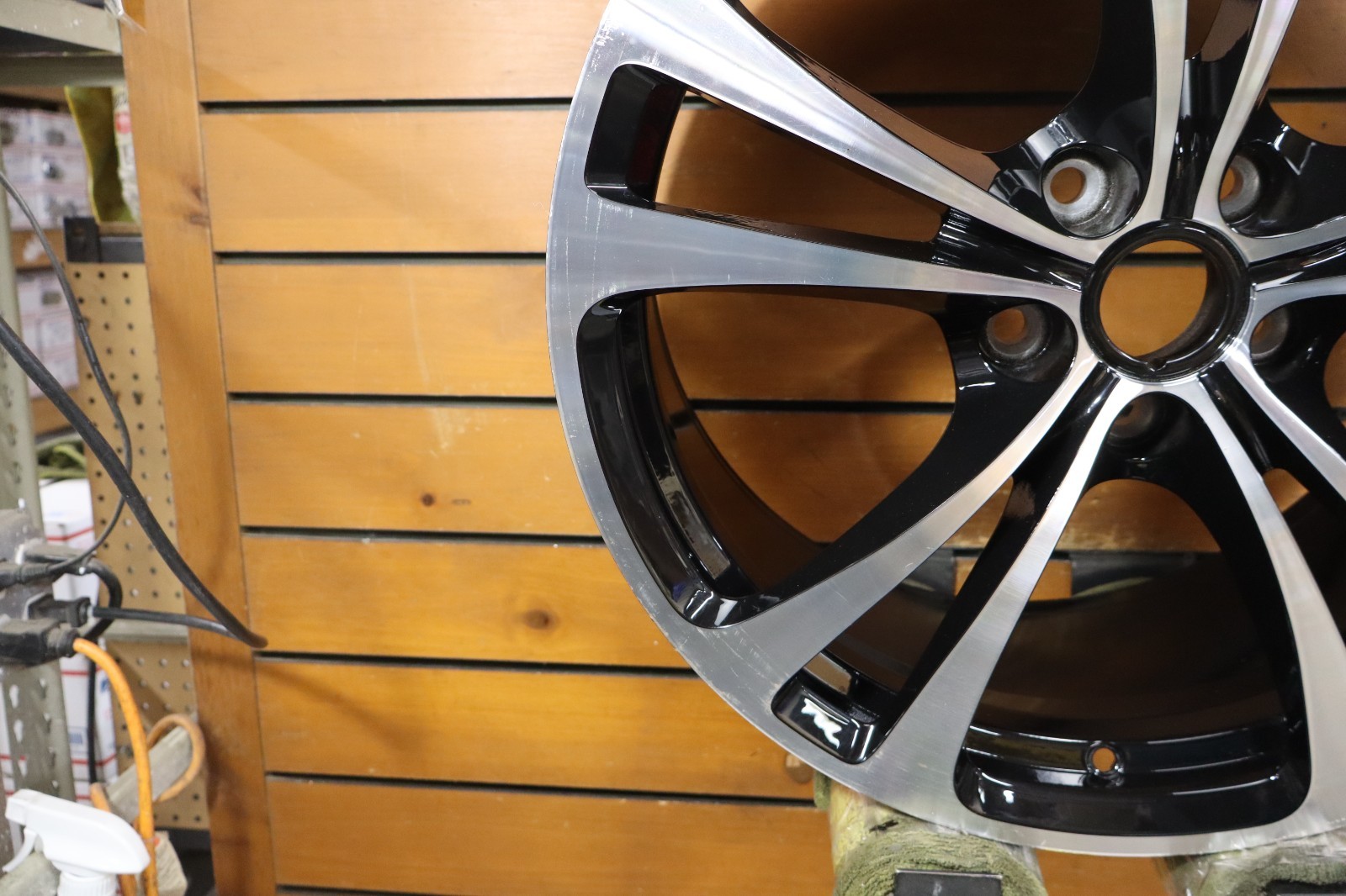 Aston Martin V12 V8 Vantage 19" Wheel Rim 19x9 OEM Polish Black AD23-1007-EA