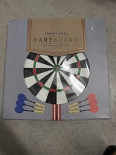 Institute of Games  Puzzles Traditional Dartboard Set with 6 Darts