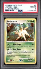 Leafeon Holo 7/100 Majestic Dawn Pokemon PSA 8 on eBay