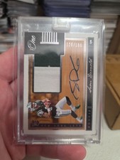 2018 Panini One #17 Sam Darnold Jets Auto Patch Jersey RPA RC Rookie Card #/199. rookie card picture