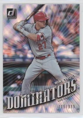 2019 Panini Donruss Dominators 715/999 Mike Trout #D1 0en