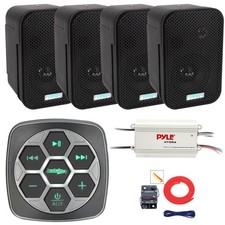 Metra Bluetooth 3-Zone Controller, 4x 3.5" 300W Waterproof Speakers, Amp, Kit