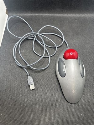 Logitech T-BC21 Trackman Trackball USB Wired Marble Mouse