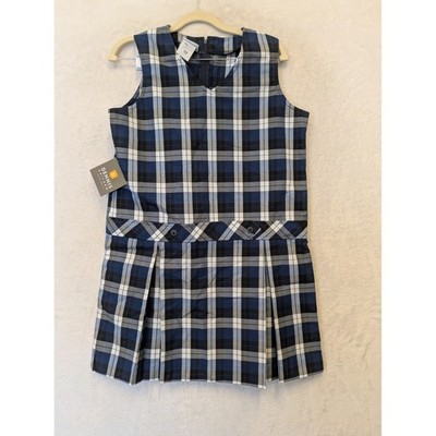 Dennis Uniform Women's Morris Plaid Pinafore Dress H14 Plus