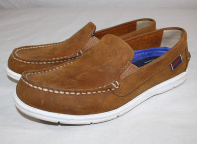 Sebago Shoes Women's 6.5 Litesides Boat Slip On Loafer Nubuck Leather Brown