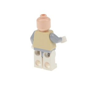 1X Lego Minifigure Star Wars Hoth Officer Rebel Jacket Beige White 8083 SW0258