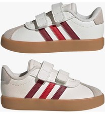 adidas VL Court 3.0 CF I Unisex Kids Sneaker 10K Hook Loop White/Red