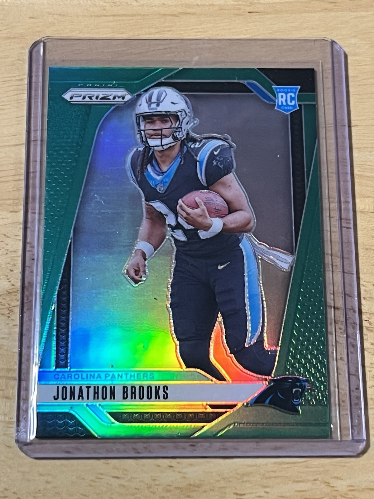 2024 Panini Prizm - Rookies Jonathon Brooks #357 Green Prizm (RC)