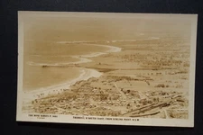 Thirroul & South Coast from Sublime Point, NSW AUSTRALIA postcard rppc