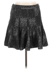 Banana Republic Women Silver Casual Skirt 10