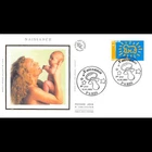 FDC silk - daily stamp - birth - 11/1/2003 Paris