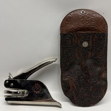 Legal Pocket Seal Embosser Notary Stamp Massachusetts 1960 With Pouch