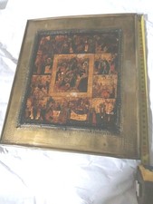 Antica Icona Ortodossa  Le 12 feste del XIX sec. 