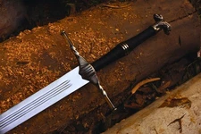 Hand Forged HighCarbon Steel Viking withcher Sword Medieval hunting With Scabard