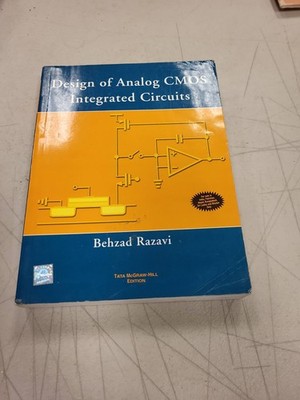 Behzad Razavi Design Analog CMOS Integrated Circuits Textbook Engineering Book