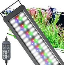 17W 24/7 LED Aquarium Planted Light for 12 to 18 Inch Fish Tanks Timer Dimmable