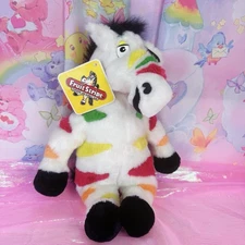 Vtg Fruit Stripe Gum Zebra Plush 1990s Yipes Advertising Mascot 17" Weighted NWT
