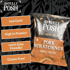 Simply Salted Pork Scratchings (10X40G) | Prime Cuts, No Nasties!