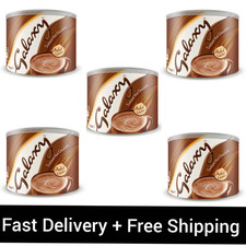 5x Galaxy Instant Hot Chocolate Drink Powder 1kg Tin, Just Add Water
