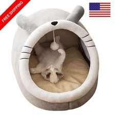 Deep Sleep Cat Bed Foldable Washable Cave for Cats  Small Dogs Cozy